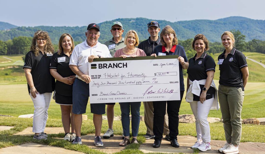 Branch Golf Tournament Donates over $40k to Benefit Habitat for Humanity